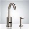 Fontana Commercial Brushed Nickel Touchless Automatic Sensor Faucet & Manual Soap Dispenser